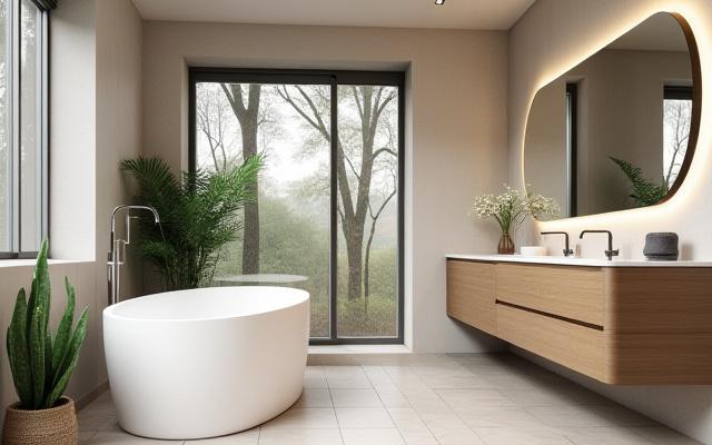 Stilfuldt badeværelse